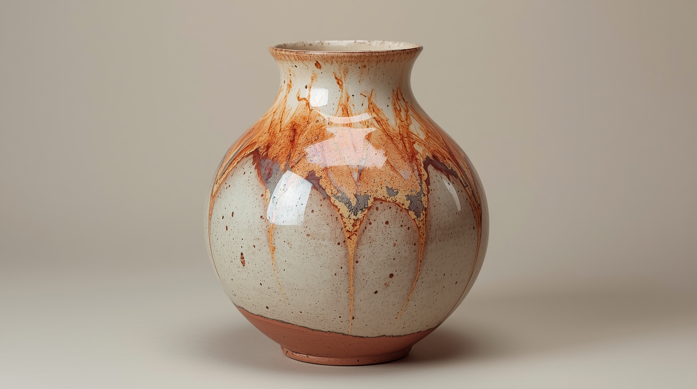 Käsintehty keraaminen maljakko